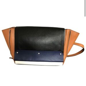 Rare BCBG Maxazria Leather Block colored purse